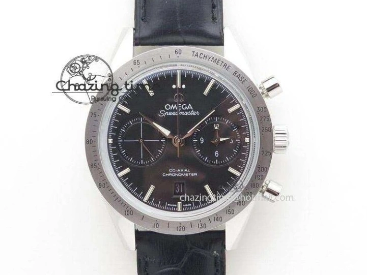 0228 Upgraded Seamaster Edizione Venezia SS Best Edition Blue Dial On Leather Strap A 8121